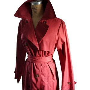Garnet Hill Double Breasted Belted Trench Jacket